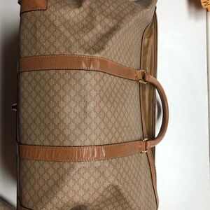 Celine Brown and Tan Travel Bag